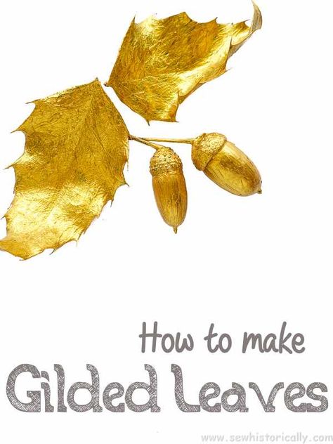 How To Make Gilded Leaves – Natural Ornaments Nature Ornaments, Natural Christmas Ornaments, Natural Christmas Tree, Nature Christmas, Natural Ornaments, Vintage Christmas Tree Decorations, Witch Crafts, Easy Christmas Ornaments, Gold Acrylic Paint