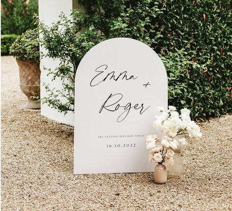 Arched Wedding Welcome Sign, Arched Wedding Sign, Arch Wedding Sign, Minimalist Stationary, Arch Welcome Sign, Modern Wedding Welcome Sign, Large Wedding Signs, Reception Signage, Welcome Sign Wedding