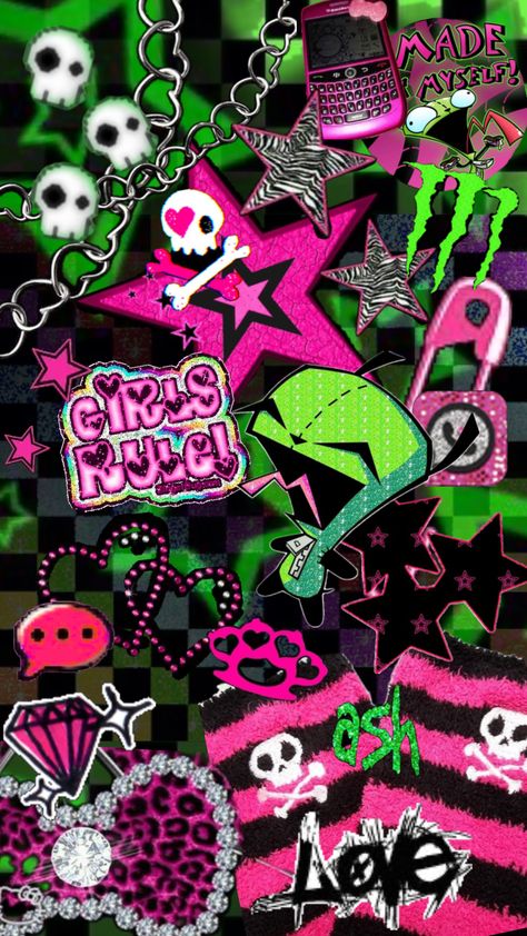 Scene Kid Wallpaper, Scenecore Wallpaper, Scene Core Wallpaper, Kid Wallpaper, Scene Emo Art, Zombie Wallpaper, Cute Zombie, Scene Core, 2013 Swag Era