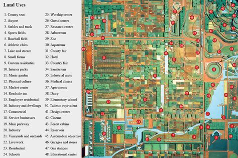 Broadacre City - Frank Lloyd Wright Broadacre City Frank Lloyd Wright, Broadacre City, Utopian City, Town Planning, Country Fair, Food Production, Two Worlds, Small Farm, Urban Farming