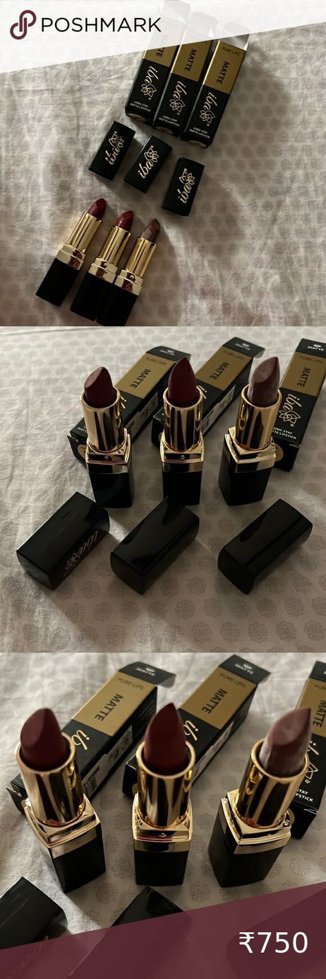 Matte lipstick - from Iba Iba Lipstick, Matte Lipsticks, Matte Lipstick, Lipsticks, Burgundy Red, Mocha, Shades, Plus Fashion, Fashion Trends