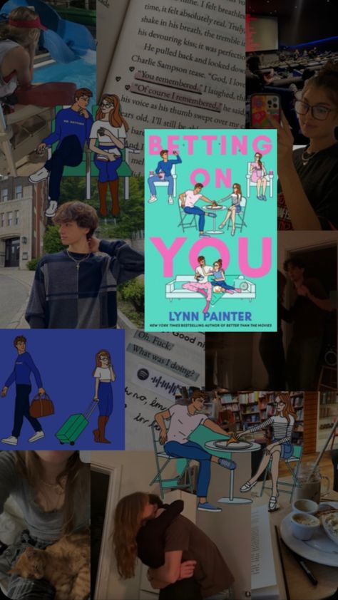 Betting on you by Lynn Painter #books #quotes #vibes Clean Romance Books, Best Books For Teens, Lynn Painter, Romcom Books, Teenage Books To Read, Collage Book, Unread Books, Books Quotes, Recommended Books To Read