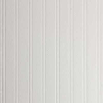 Beadboard Vinyl Peelable Wallpaper (Covers 56.4 sq. ft.) Painted Beadboard Walls With Wallpaper, Peel And Stick Bead Board Wallpaper, Bead Board Peel And Stick Wallpaper, Peelable Wallpaper, Striped Wood, Wainscoting Wall, Beadboard Wallpaper, Gingerbread Cottage, White Beadboard