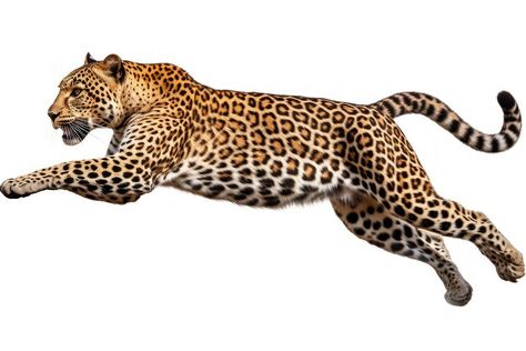 Jumping leopard wildlife cheetah animal. AI generated Image by rawpixel. | free image by rawpixel.com / Parom Sawangweaw Leopard Lying Down, Leopard Running, Animal Markings, Leopard Pictures, Cheetah Wallpaper, Jaguar Animal, Leopard Tattoos, Animal Body Parts, Amur Leopard