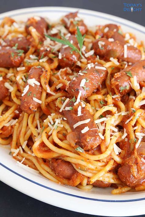 Lil Smokies Pasta, Lil Smokies Dinner Recipes, Lil Smokies Recipes Dinner Meals, Lil Smokies Casserole, Recipes Using Little Smokies, Little Smokies Recipes Meals, Lil Smokies Recipes Dinner, Sausage Casseroles, Random Dinner