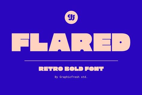 Flared is a groovy, bold font that transports you back to the 70s and 80s. Its sleek curves and sharp angles evoke the spirit of neon signs and vintage design. Get ready to captivate with this striking font that exudes nostalgic coolness. Let your words boogie and groove across any medium with Flared. Its chunky and […] Get your free download of the Flared Font now at FreeFontDL - Free Font Download! Logo Fonts Free, Bold Fonts Free, Chunky Font, Fat Font, Back To The 70s, Modern Sans Serif Fonts, Groovy Font, Typography Love, Retro Typography