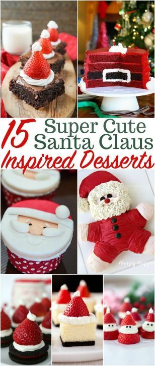 Adorable Santa Inspired Desserts Anyone Can Create this Christmas season. #Santabaking #Christmas Santa Desserts, Santa Treats, Dessert Nachos, Budget Christmas Gifts, Christmas Preparation, Santa Cookies, Christmas On A Budget, Jolly Santa, Festive Treats