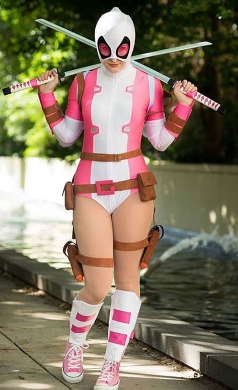 Gwenpool Costume, Gwenpool Cosplay, Women Warrior, Power Rangers Cosplay, Clothing Design, Power Rangers, Marvel, Pool, Halloween