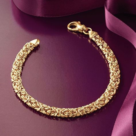 @RaulENewYork posted to Instagram: Byzantine Chain Bracelet in 18K Gold Plated #braceletsoftheday Stile Punk Rock, Byzantine Jewelry, Byzantine Chain, Popular Bracelets, Nyc Jewelry, Rock Punk, Hypoallergenic Jewelry, Foot Jewelry, Gold Bangles