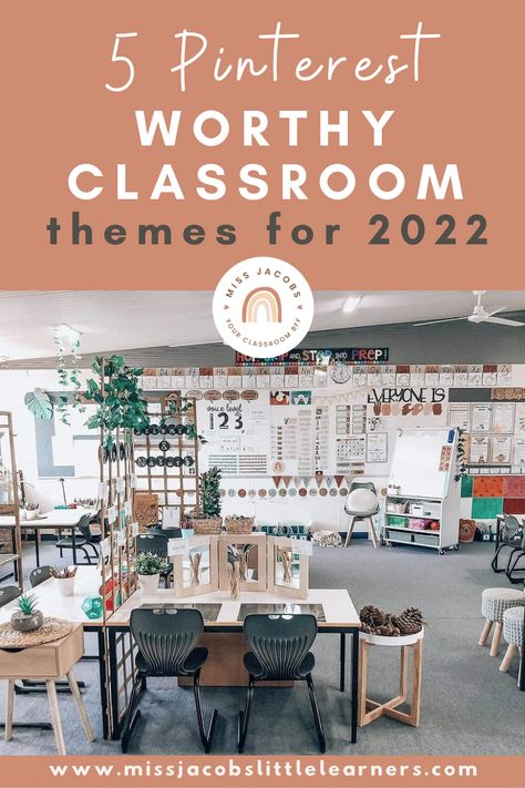 Middle School Classroom Interior Design, Themes For Classrooms Decorating, Classrooms That Look Like Home, Preschool Class Decor Themes, Modern Calm Classroom Decor, Awesome Classroom Decor, Digital Classroom Interior Design, Organic Classroom Decor, Best Classroom Paint Colors