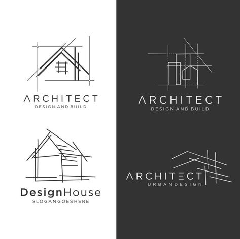 Architecture Names, Architecture Symbols, Logo Building, Luxe Logo, Construction Company Logo, Architect Logo, Commercial And Office Architecture, Construction Logo Design, Architecture Company