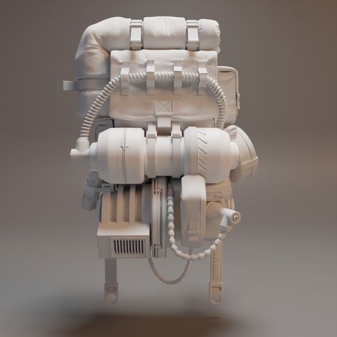 Sci Fi Bag Concept Art, Space Backpack Concept Art, Futuristic Backpack Concept Art, Sci Fi Backpack, Backpack Concept Art, Cyberpunk Backpack, Futuristic Backpack, Robot Backpack, Future Backpack