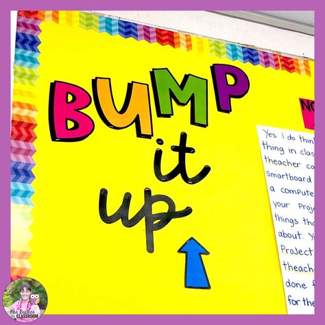 A Bump It Up wall is an effective way to differentiate for your students as they work on specific classroom goals. Display exemplars and success criteria and have your students engage in self-assessment and peer-assessment with their classwork. #assessment #classroom #achievement #bumpitup #teaching Bump It Up Wall Display, Classroom Goals Display, Writing Second Grade, Bump It Up Wall, Peer Assessment, Formative And Summative Assessment, Writing Voice, Visible Learning, Writing Forms