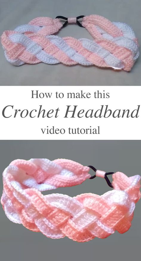 Crochet Adjustable Headband, Twist Headband Crochet Pattern, Free Crochet Hair Accessories Patterns, Crochet Hairbands Pattern Free, Crochet Headband Free, Bandeau Au Crochet, Crochet Headband Pattern Free, Crochet Headbands, Popular Crochet