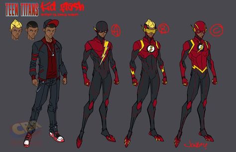 KId-Flash-Jonboy-design[6] Speedster Character Design, Jonboy Meyers, Titans Rebirth, Flash Characters, Melanin Art, Flash Comics, Female Oc, Action Comics, Kid Flash