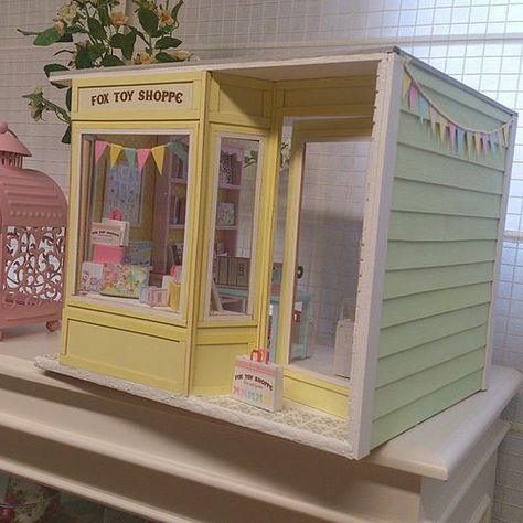 Special commission #diorama #dollhouse #roombox Toy store … | Flickr Solar Dryer, Doll Diorama, Dollhouse Decorating, Room Box Miniatures, Miniature Shop, American Girl Doll House, Backyard Kids Play Area, Barbie Diorama, Bloxburg Ideas