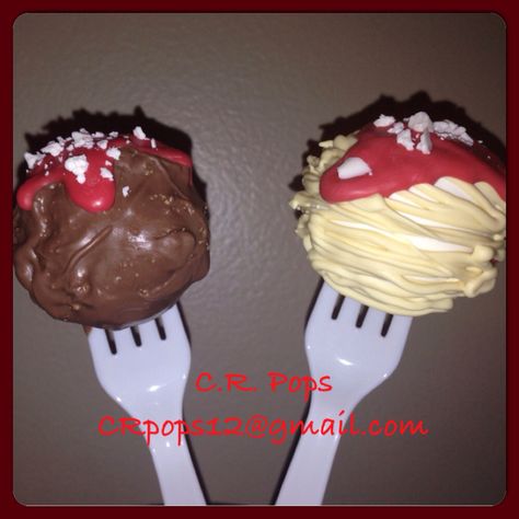 Meatball Cake Pops, Meatball 1st Birthday, Hamburger Cake Pops, Meatballs Noodles, Meatball Cake, Crochet Spaghetti And Meatballs, Holy Ravioli, Cake Pop Eyeballs, Up Cake Pops Disney