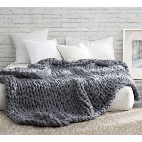 Oversized Bedding, Thick Knitted Blanket, Cloud Bed, Super Chunky Knit Blanket, Woolen Blanket, College Bedding, Dorm Room Bedding, Seasonal Living, Woollen Blankets