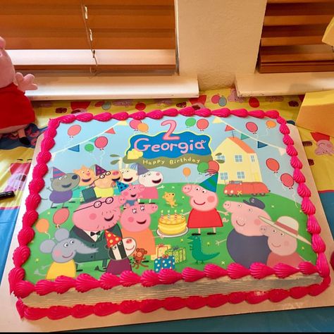 Peppa Pig Sheet Cake, Chucky Cheese Birthday Party, Peppa Pig Stickers, Peppa Pig Party Decorations, Peppa Pig Cupcakes, Peppa Pig Teddy, Peppa Pig Birthday Party Decorations, Peppa Pig Birthday Cake, Pig Birthday Cakes