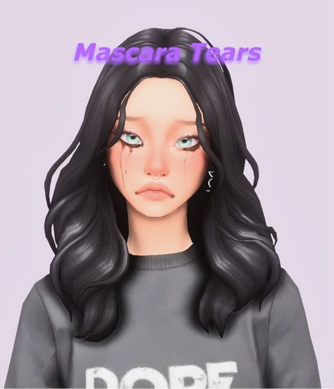 Sims 4 Tears Eyeliner, Sims Tears Cc, Ts4 Tears Cc, Sims 4 Tear Cc, The Sims 4 Cc Tears, Ts4 Makeup Cc Maxis Match, Tears Sims 4 Cc, Clersims Sims 4, Sims 4 Cc Maxis Match Accessories Patreon