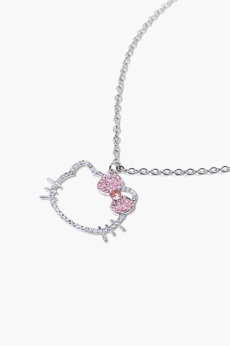 Hello Kitty Necklace, Y2k Hello Kitty, Kitty Necklace, Hello Kitty Jewelry, Kitty Clothes, Hello Kitty Clothes, Y2k Necklace, Hello Kitty Aesthetic, 5 Girls