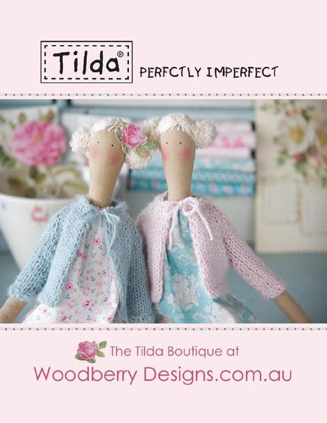 2014 Tilda Catalogue for Woodberry Designs Welcome to the perfectly imperfect world of Tilda. The Woodberry Designs Boutique stocks a gorgeous array of inspiring fabrics, paper craft supplies, embellishments and books by the very talented Norwegian designer, Tone Finnanger. Simply click any page to be taken directly to the Boutique. Pink Cottage, Tilda Dolls, Paper Craft Supplies, Girly Gifts, Yellow Butterfly, Handmade Dolls, Pretty Pastel, Fabric Dolls, Rag Doll