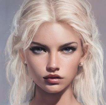 Silvery Blonde Hair, Silver Hair Girl, Blone Hair, Animated Face, Artbreeder Girl, Romance Characters, Artbreeder Portraits, Girl Blonde Hair, Blonde Hair Brown Eyes