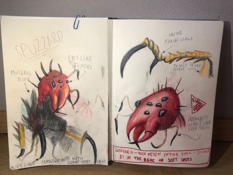 Spizzard Love and Monsters film #Netflix Monsters Apocalypse, Love And Monsters Movie, Apocalypse Halloween, Love And Monsters, Concept Art Books, Concept Drawing, Concept Draw, Monster Book Of Monsters, Monster Drawing