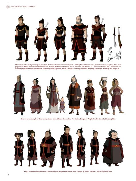 Avatar The Last Airbender The Art of the Animated Series TPB Part 2 | Viewcomic reading comics online for free 2019 Airbender Character Design, Book Character Design, Fire Bending, The Last Airbender Characters, Aang Avatar, Last Exile, Bathroom Showers, Avatar Series, The Last Avatar