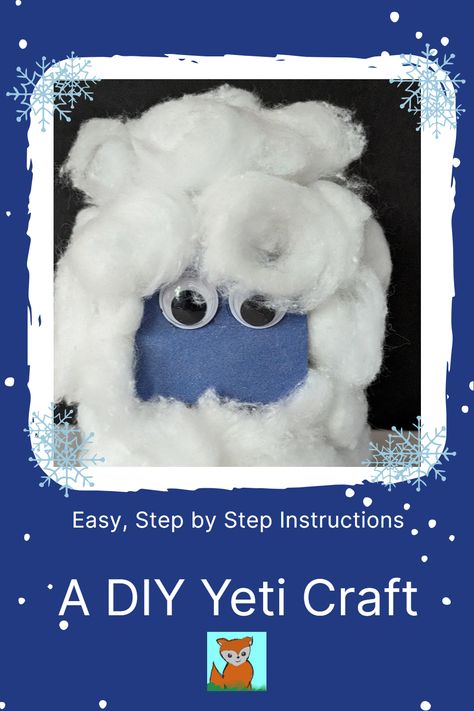 Welcome to an imaginative world of crafts! Learn how to conjure up your own Yeti using upcycled paper roll - a perfect, easy and budget-friendly activity for your little ones. Follow our step-by-step guide! Let creativity bloom and keep your kids engaged in making this fun DIY project. Don't miss out, click here! Yeti Ornament Diy, Yeti Art Projects For Kids, Yeti Plush Pattern, Abominable Snowman Craft, Yeti Craft, Yeti Kids, Snowman Craft For Kids, Yeti Abominable, Abominable Snowman