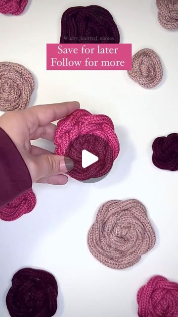 Knitted Icord Tutorial, Tulip I Cord Knitter, Easy Macrame Flower Tutorial, Knitted Wire Art Tutorial, Tricotin Template, Knit Icord, French Knitting Ideas, Knit Letters, Knitted Names