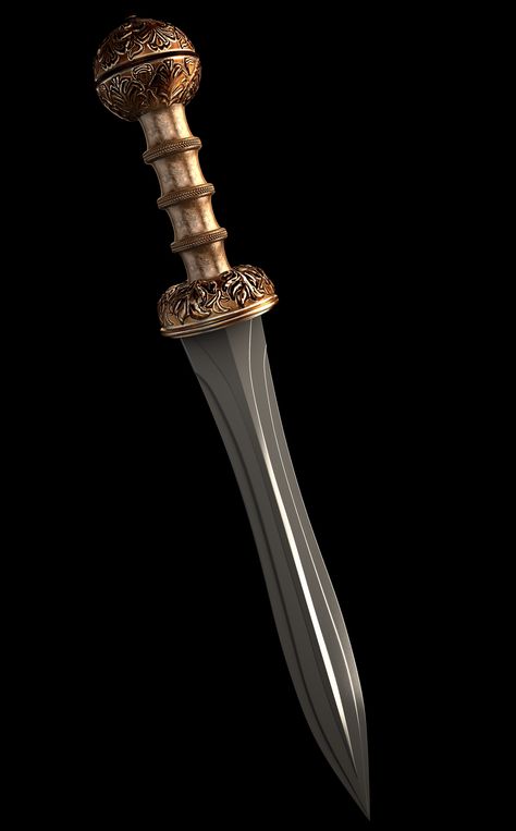 ArtStation - Roman sword, Dmitriy Mironov Roman Gladius Tattoo, Gladius Tattoo, Roman Gladius, Dungeons And Dragons Rules, Roman Warriors, Cool Swords, Cool Knives, Ancient Romans