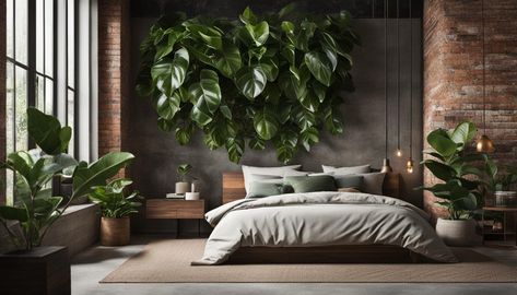 ❤️ Revitalize your industrial bedroom with the perfect blend of robust design and refreshing greenery. Our expert guide unveils the secrets to selecting, placing, and caring for plants that elevate industrial interiors. Ready to breathe life into your industrial space? Get all the insights for chic plant décor now! ... #industrialbedroomplants Modern Industrial Bedroom Ideas, Industrial Bedroom Ideas, Modern Industrial Bedroom, Men’s Bedroom Ideas, Eco Friendly Bedroom, Best Plants For Bedroom, Bedroom Ideas For Men, Minimalist Furniture Design, Steel Bed Frame