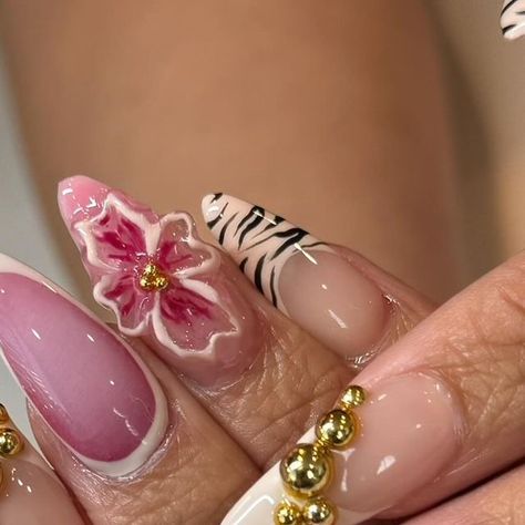 Extravagant Nails, Boho Nails, Black Acrylic Nails, Blush Nails, Pretty Gel Nails, Coffin Shape Nails, Gem Nails, Pink Acrylic Nails, Fire Nails