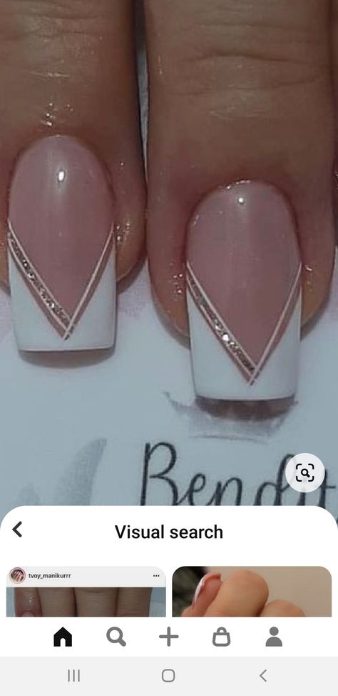 Fancy French Nails Design, Bridal French Manicure, Art Deco Nails, French Nail Art, Wedding Nails Design, Floral Nail Designs, French Nail Designs, Work Nails, Nail Polish Designs