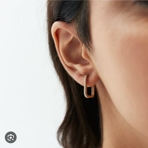 Rectangle Hoop Earrings, Square Hoop Earrings, Freshwater Pearl Drop Earrings, Rose Gold Earrings Studs, Simple Stud Earrings, Rectangle Earrings, Mismatched Earrings, Hoop Earring Sets, Jewelry Show