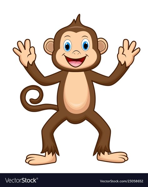 Cute Monkey Cartoon, Nursery Rhyme Characters, Monkey Cartoon, Monkey Drawing, Preschool Activities Printable, Safari Animals Birthday, Baby Cartoon Drawing, Cartoon Download, Cartoon Monkey