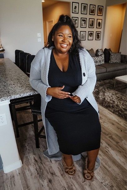 Gray Cardigan Outfit, Outfits With Grey Cardigan, Autumn Outfits Curvy, A Blessed Sunday, Blessed Sunday, Plus Size Fall Outfit, Gray Cardigan, Fall Outfit Ideas, Cardigan Outfits