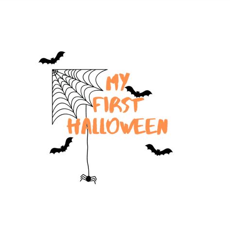 Dtf Designs, My First Halloween, 1st Halloween, Svg Ideas, Baby First Halloween, Halloween Drawings, Halloween Craft, Halloween Inspo, First Halloween