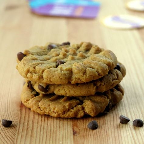 Sunflower Seed Butter Cookies are dotted with mini chocolate chips, perfectly crisped and can be made free of peanut, soy, egg and dairy. #vegan Cookies With Chocolate Chips, Sunflower Seed Butter, Cookies With Chocolate, Sunflower Butter, Paleo Treats, Lunch Box Recipes, Seed Butter, Sunflower Seed, Vegan Dessert Recipes