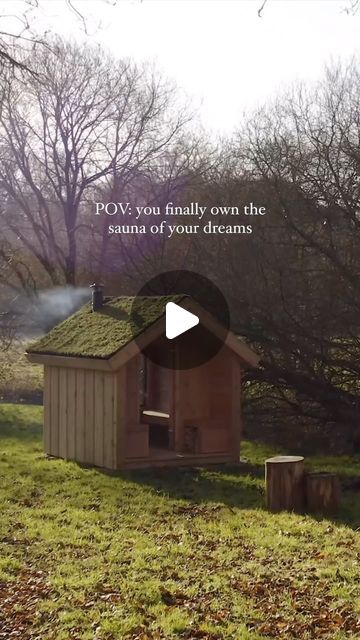 HUUM | sauna heaters on Instagram: "#saunainspiration: The Vapor sauna by @heartwoodsaunas 

Ever stumbled upon a sauna that just feels right? That’s the Vapor sauna for us. Tucked away, with its living sedum green roof and our heater as the heart of it - the perfect getaway 🤍

📹@tiny.house.creatives 
.
.
.
#huumsauna  #heartwoodsauna #sauna #saunaheater #saunadesign #electricheater #woodheater #woodstove #woodfiredstove #estoniansauna  #saunaintheuk #saunahouse #homesauna #saunatime #saunalife #saunaroom #saunaculture #saunaheating #heaters #worldsaunas #designinterior #interiordecor #designaesthetic #saunaaesthetic #aestheticstyle #moderndesign #modernsauna #saunainspo #designinspo" Vapor Sauna, Wood Fire Sauna Diy, Sauna A Vapor, Finland Sauna, Modern Saunas, Huum Sauna, Huum Sauna Heater, Wood Sauna, Sauna Heaters