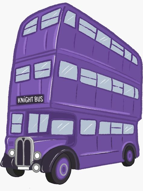 Knight Bus Harry Potter, Harry Potter Jacket, Harry Potter Knight Bus, The Knight Bus, Harry Potter Muggle, Bus Sticker, Knight Bus, Harry Potter Planner, Harry Potter Stickers