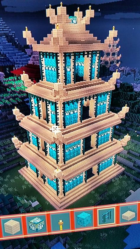 Minecraft Jokes, Building Blueprints, Minecraft Building Blueprints, Chinese Pagoda, Crafting Recipes, Minecraft Server, Minecraft Tips, Minecraft Stuff, Minecraft Blueprints