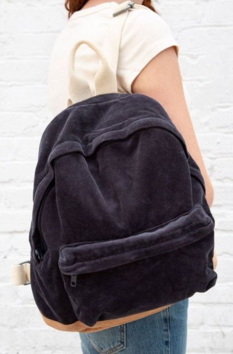 Corduroy Backpack, John Galt, Brandy Melville, Front Zipper, Brandy, Fashion Backpack, Final Sale, Zipper Pocket, Top Handle