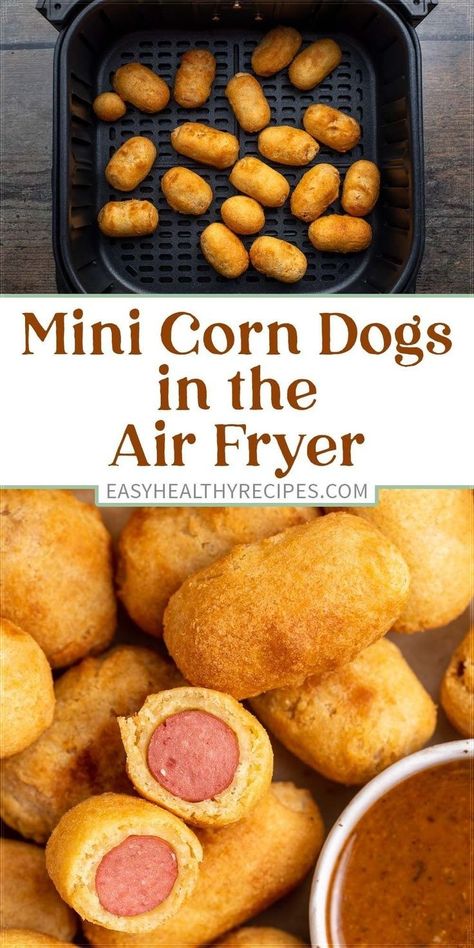 Corn Dogs In Air Fryer, Mini Corn Dogs, Homemade Mustard, Kid Friendly Snack, Corn Dog, Healthy Recipes Easy Snacks, Easy Party Food, Mustard Sauce, Superbowl Party Food