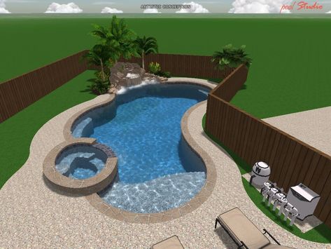 Pool Design Plans, Ideas De Piscina, Pool And Patio, Living Pool, Freeform Pools, Pools Backyard Inground, Small Swimming Pools, Pool Remodel, Backyard Pool Landscaping