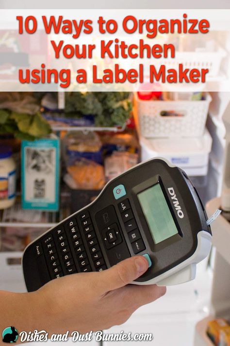 10 Ways to Organize Your Kitchen with the DYMO® LabelManager™ 160P Label Maker   #PutALabelOnIt #ad Label Maker Ideas Organizing, Label Maker Ideas, Label Maker Organization, Label Organization, Dymo Label, Maker Ideas, Gold Office, Organize Your Kitchen, Cleaning Tricks