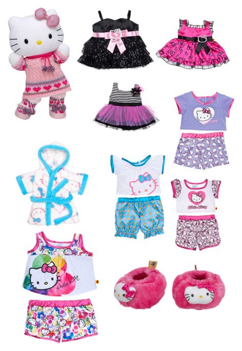 Build A Bear Hello Kitty Outfit, Hello Kitty Build A Bear Aesthetic, Hello Kitty Build A Bear Clothes, Build A Bear Hello Kitty, Hello Kitty Build A Bear, Dance Shirts Ideas, Picnic Cafe, Build A Bear Outfits, Barbie Doll Set