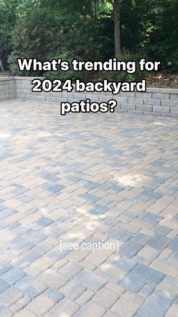 We’re kicking off 2024 by diving into 8 Outdoor Living trends that are happening right here in North Georgia. For paver colors, we’ve seen the last few years warm up with traditional tans and browns. But 2024 it looks like backyards may be cooling down in color — with gray and cool neutral pavers on the rise. We mix our paver installs up with different shades and sizes to keep your backyard patio from looking to monotonous. Paver Patio Backyard, 2024 Patio Trends, Backyard Pavers Ideas, Backyard Paver Patio Ideas, Paved Backyard Ideas, Backyard Paver Ideas, Gray Pavers, Paver Colors, Backyard Pavers