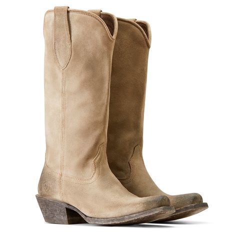 PRICES MAY VARY. ATS technology provides ergonomic support on uneven terrain Hand-nailed Veg Tan leather sole Resoleable Goodyear leather welt construction Square Toe Futurity Heel Light Brown Cowboy Boots, Snip Toe Cowgirl Boots, Nude Boots, Ariat Shoes, Brown Cowboy Boots, Ariat Boots, Veg Tan Leather, Cowgirl Boots, Western Boots